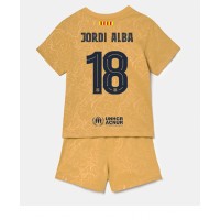 Dres Barcelona Jordi Alba #18 Gostujuci za djecu 2022-23 Kratak Rukav (+ kratke hlače)